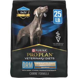 imagePro Plan Veterinary Diets Purina DRM Dermatologic Management Naturals W Vitamins Dry Dog Food  25 lb Bag25 Pound Pack of 1