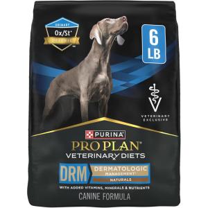 imagePro Plan Veterinary Diets Purina DRM Dermatologic Management Naturals W Vitamins Dry Dog Food  25 lb Bag6 Pound Pack of 1