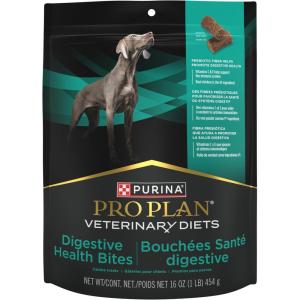 imagePro Plan Veterinary Diets Purina Digestive Health Bites Dog Treat Chews  16 oz Pouch