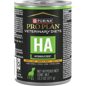 imagePro Plan Veterinary Diets Purina HA Hydrolyzed Chicken Flavor Canine Formula Adult Wet Dog Food  Pack of 12 133 oz Cans