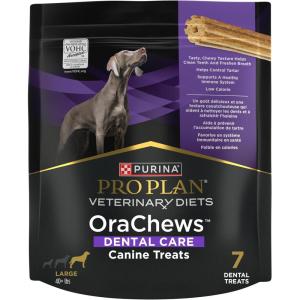imagePro Plan Veterinary Diets Purina OraChews  Large Breed Dental Chews for Dogs  7 Treats