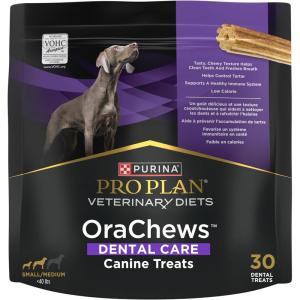 imagePro Plan Veterinary Diets Purina OraChews  Small and Medium Breed Dental Chews for Dogs  30 Treats