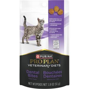 imagePurina Pro Plan Veterinary Diets Dental Bites Cat Treats  18 oz Pouch