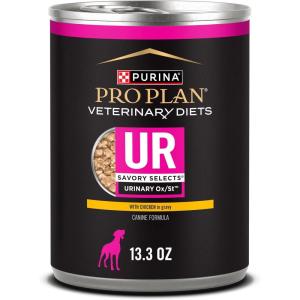 imagePurina Pro Plan Veterinary Diets UR Savory Selects Urinary Support Dog Food OxSt with Salmon in Gravy Canine  133 oz CanVariety Pack SS